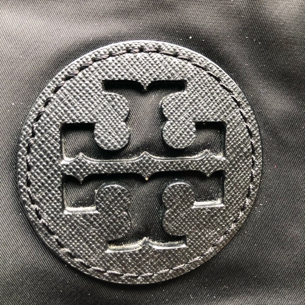 Tory Burch Black Nylon Tote with Logo Patch - Picture 5 of 14